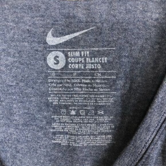 NIKE Slim Fit Detriot Tigers Short Sleeve V Neck Shirt Size Small - Picture 5 of 9